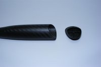 Carbon Monocoque Griff Matt mit Dreieckigem Ende