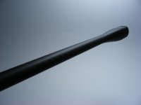 Carbon Monocoque Griff matt  mit Dreieckigem Ende lang