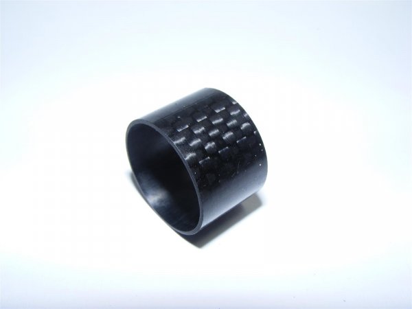 Carbon Tube 3K für KDPS 16 glänzend/glossy Länge 15 mm
