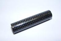 Carbon-Tube farbig durchwoben,Farbe Gold